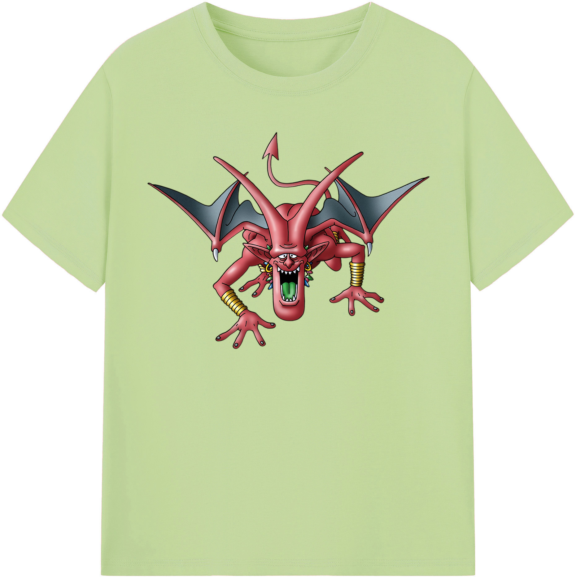 （画像用） ドラゴンクエスト Doragon Kuesuto Dragon Quest 綿100％半袖Tシャツ（フロントプリント）